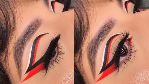 Graphic liner make up