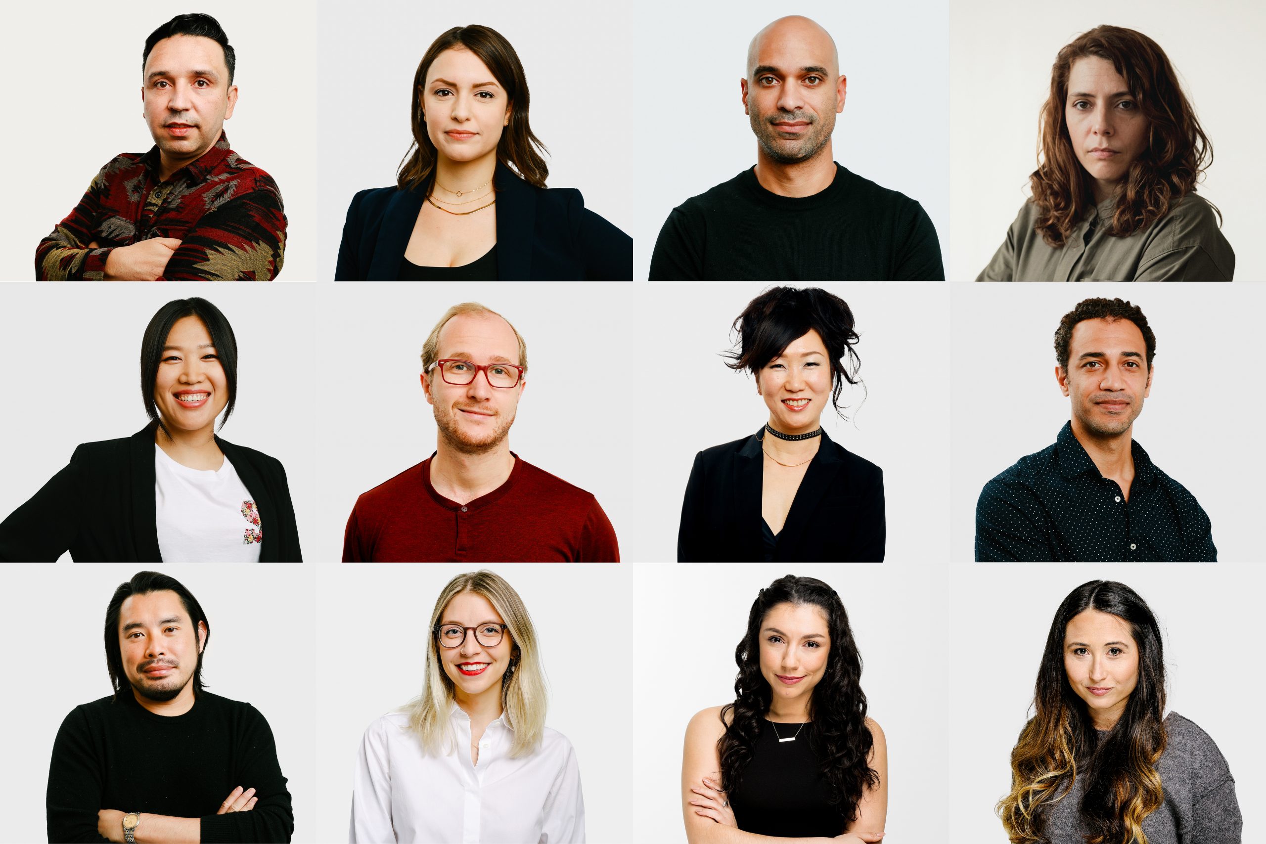 The 2021 BATFA Breakthrough (US Cohort) L-R: Orlando Perez Rosso, Stephanie Economou, Joshua Grier, Anna Franquesa-Solano, Siqi Song, Hunter Schmidt, Hikari, Mike Grier, Bao Nguyen, Cheyenne Ford, Dominique Nieves & Sarah Lampert