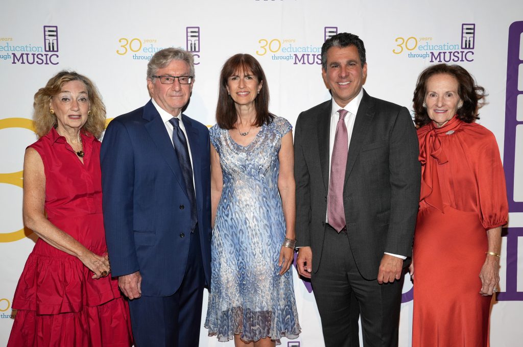 Janice Weinman, Richard Bernstein, Heidi Stamas, Peter Riguardi and Katherine Elliott attend Education Through Music