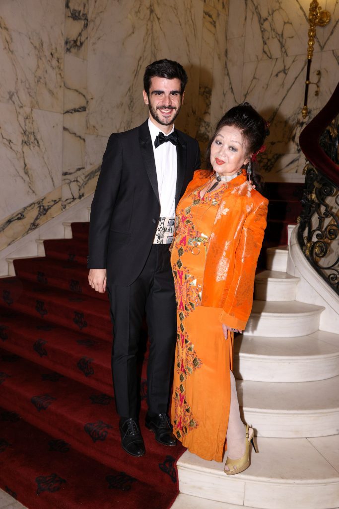 Assistant Curator of Sculpture Giulio Dalvit and Eiko Assael; photo: Matteo Prandoni/BFA.com
