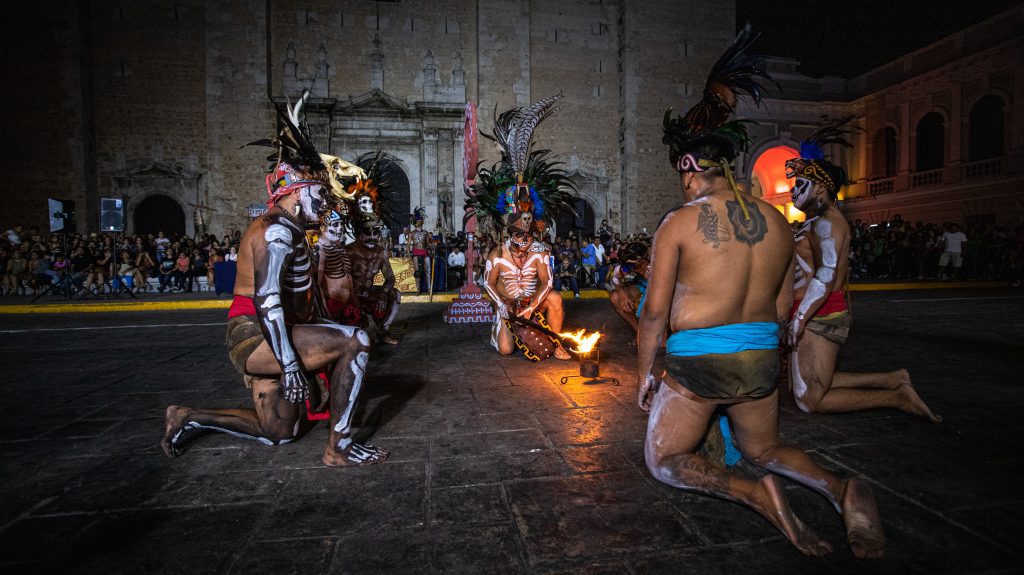 Las Animas, Hanal Pixan in Mérida Maya ball game