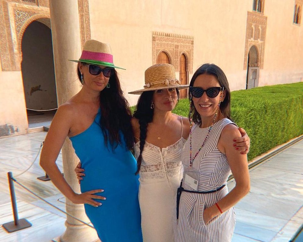 Tijana Ibrahimovic, Beatriz Ballesta and Alicia Ruiz Márquez at Alhambra Palace