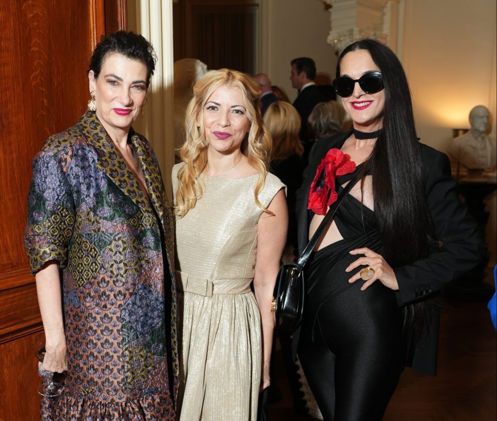 Maryanne Grisz, Ana Martins and Rushka Bergman attend Lifeline New York For A Benefit Dinner At The Lotos Club at The Lotos Club on