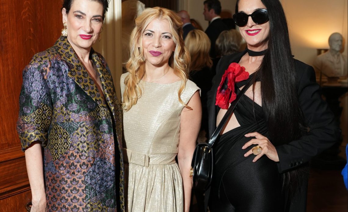 Maryanne Grisz, Ana Martins and Rushka Bergman attend Lifeline New York For A Benefit Dinner At The Lotos Club at The Lotos Club on