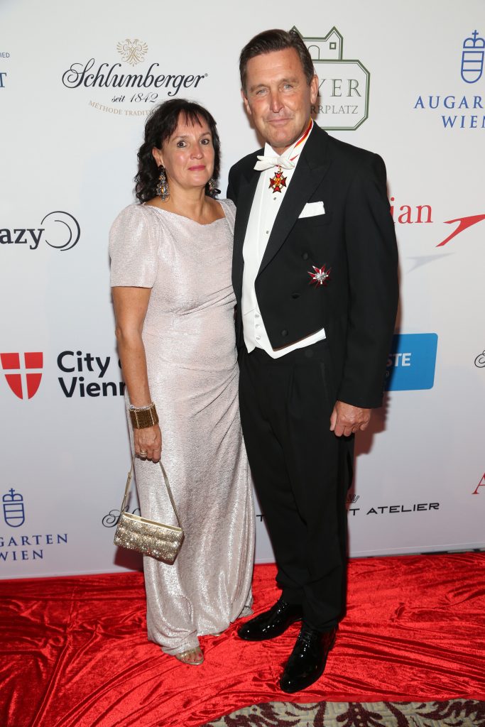 Sabina Hanke and Peter Hanke attend 67th Viennese Opera Ball Benefiting Gabrielle's Angel Foundation at The Plaza on May 12, 2023 in New York. (Photo by Sylvain Gaboury/PMC/PMC)