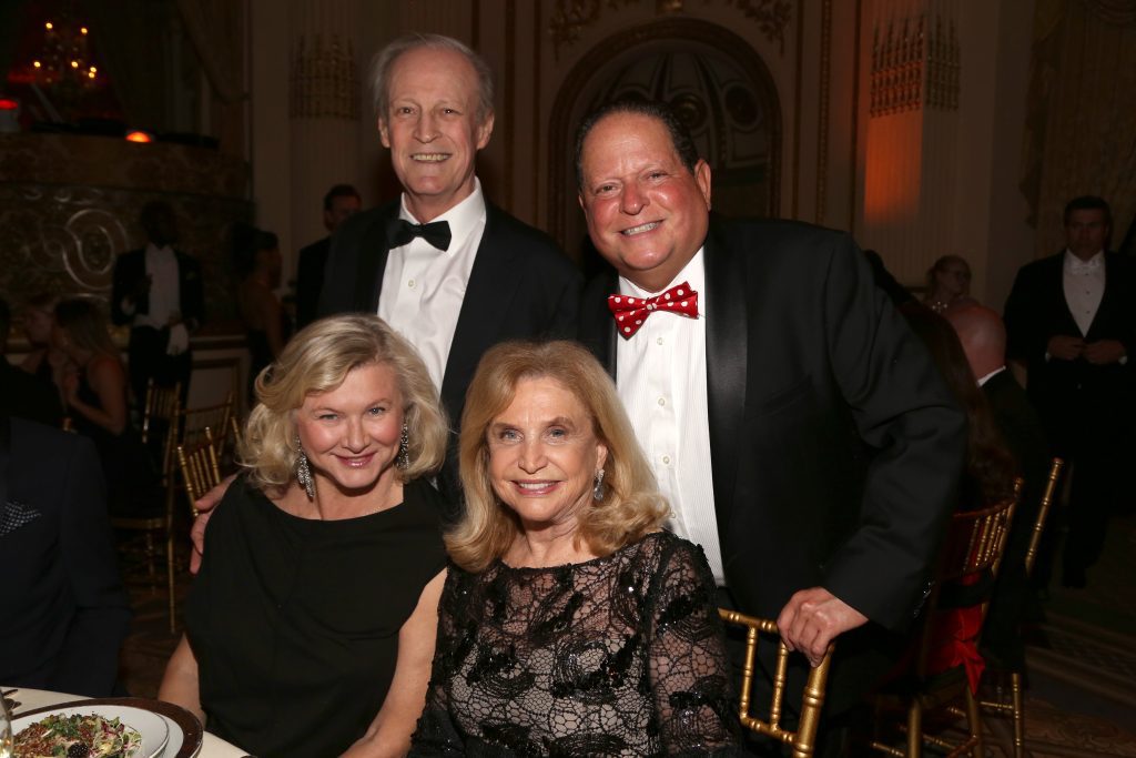 Lilliana Cavendish, Patrick McMullan, David Hochberg and Carolyn Maloney attend 67th Viennese Opera Ball Benefiting Gabrielle's Angel Foundation at The Plaza on May 12, 2023 in New York. (Photo by Sylvain Gaboury/PMC)
