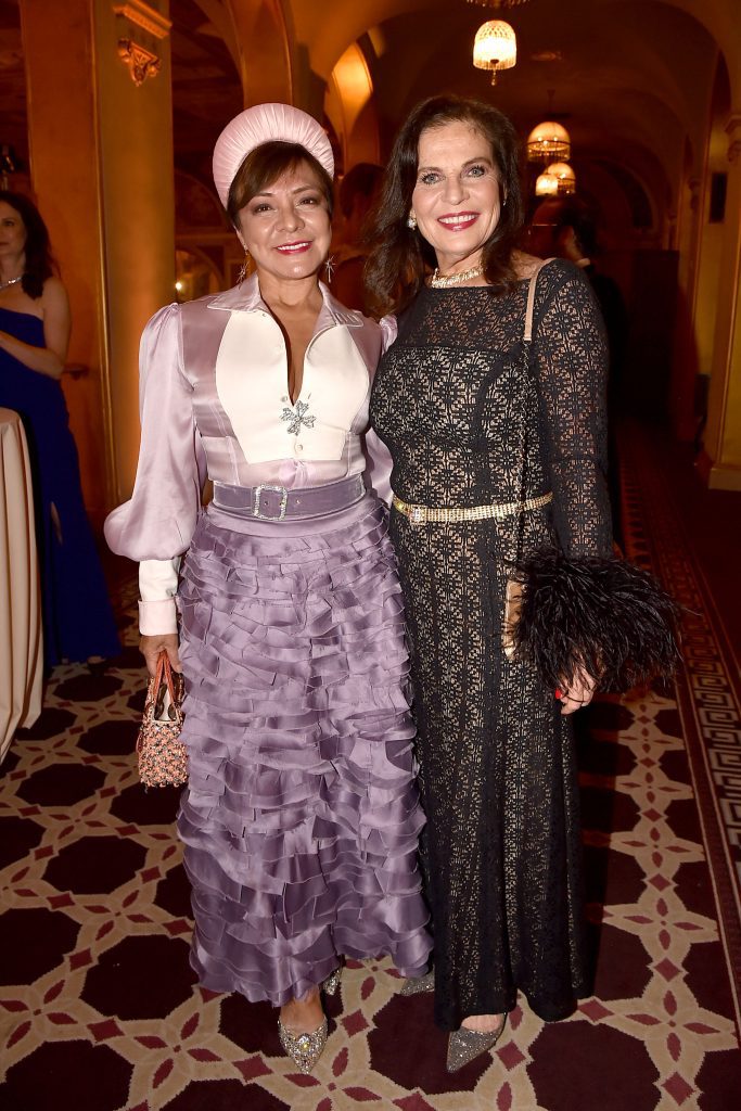 Maribel Lieberman and Sylvia Hemingway attend 67th Viennese Opera Ball Benefiting Gabrielle's Angel Foundation at The Plaza on May 12, 2023 in New York. (Photo by Patrick McMullan/PMC/PMC)