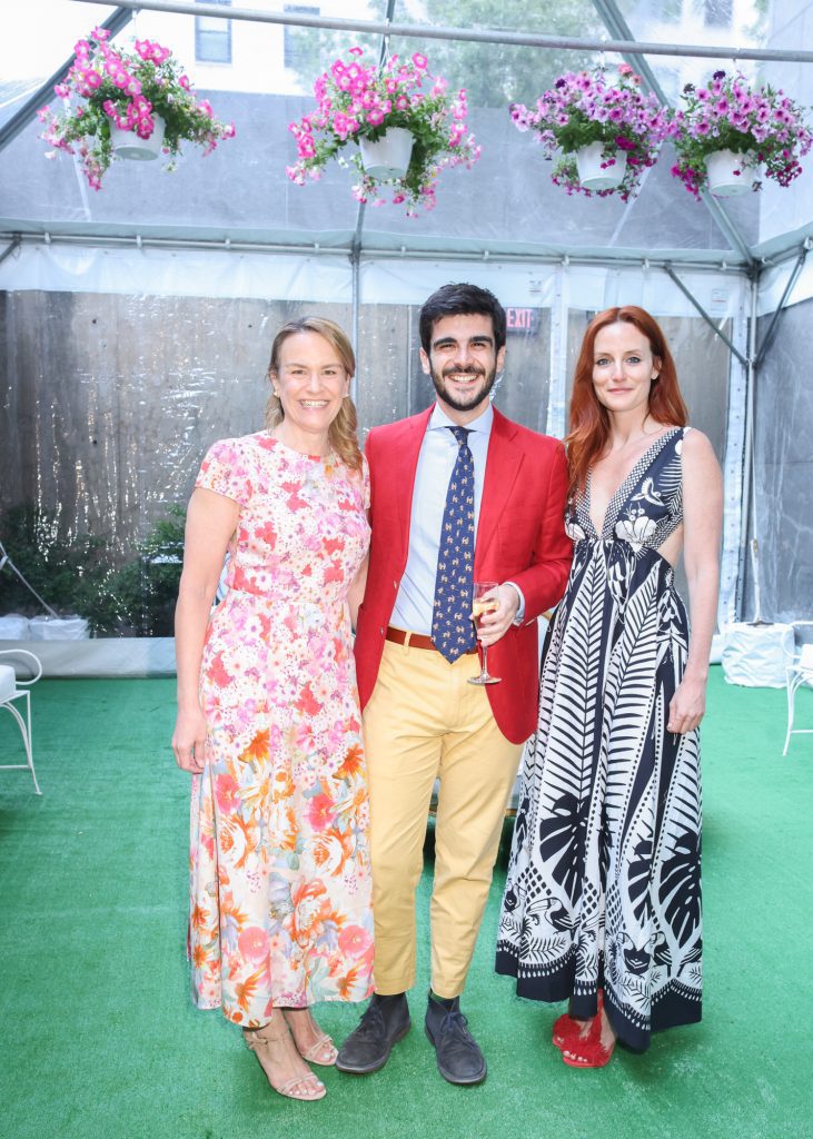Tia Chapman, Julio Delvit, Alexis Light Frick Garden Party