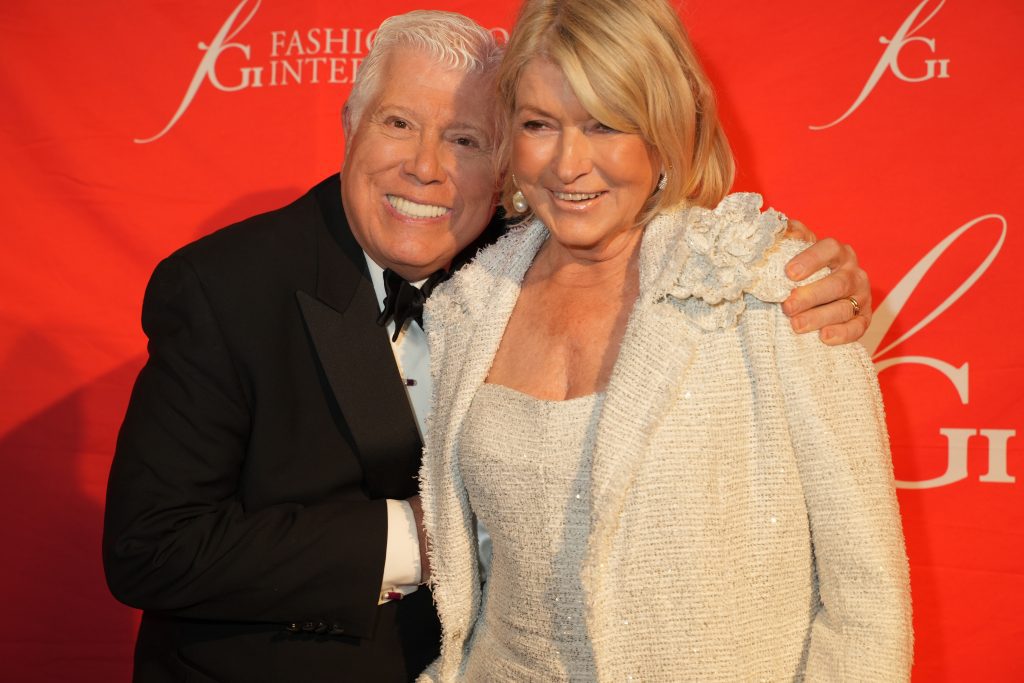Dennis Basso and Martha Stewart