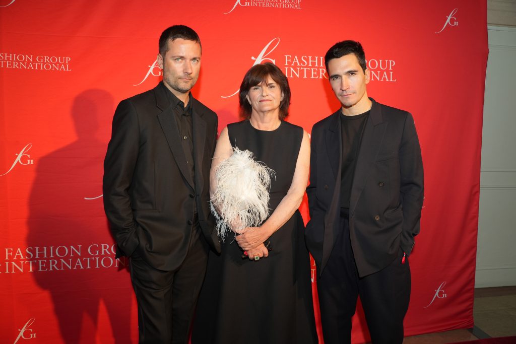 W YORK - OCTOBER 17: Jack McCullough, Cathy Horyn and Lazaro Hernandez