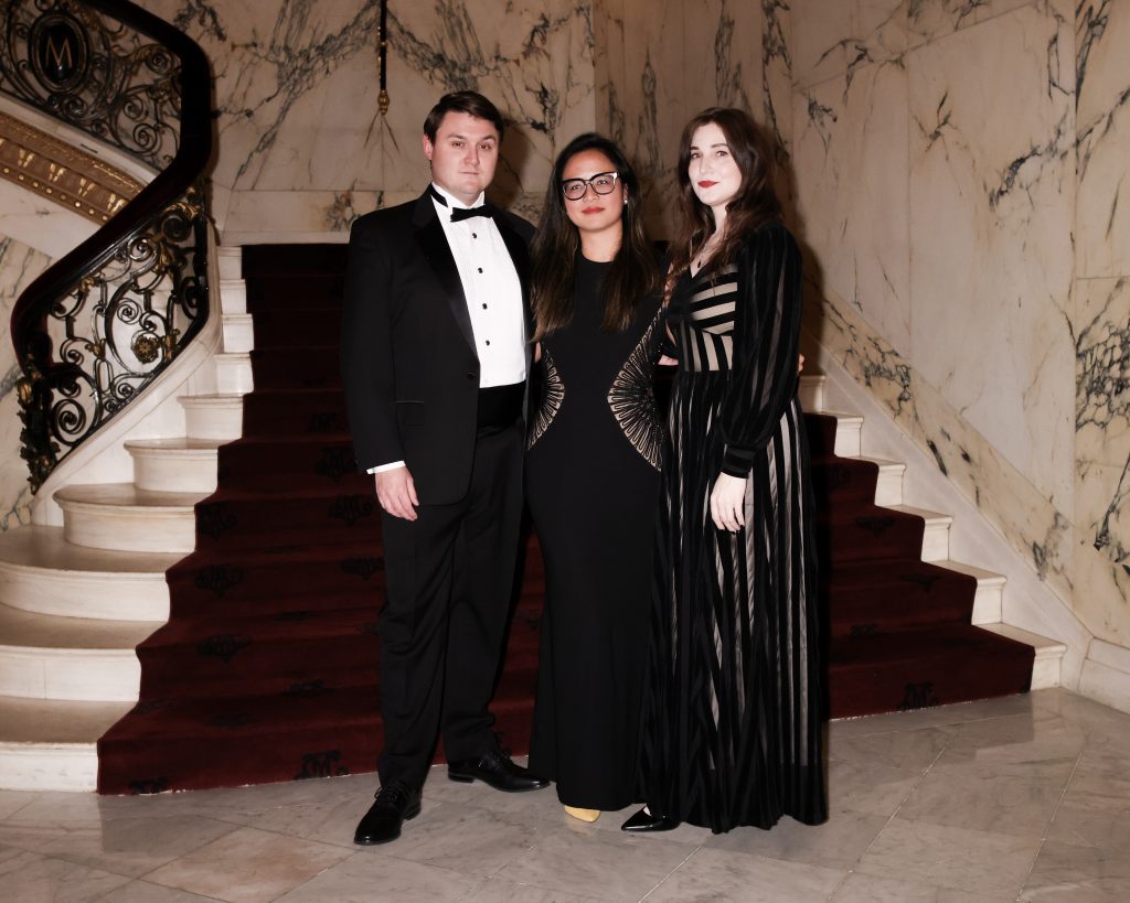William Reid, Angie Calderwood, Nicole Martin Frick Autumn Dinner