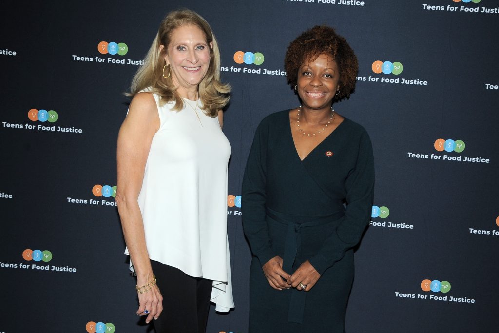 Katherine Soll and Selvena Brooks-Powers attend The Teens for Food Justice (TFFJ) Feast 2023 Gala on October 31, 2023. (Photo by Paul Bruinooge/PMC/PMC) ***