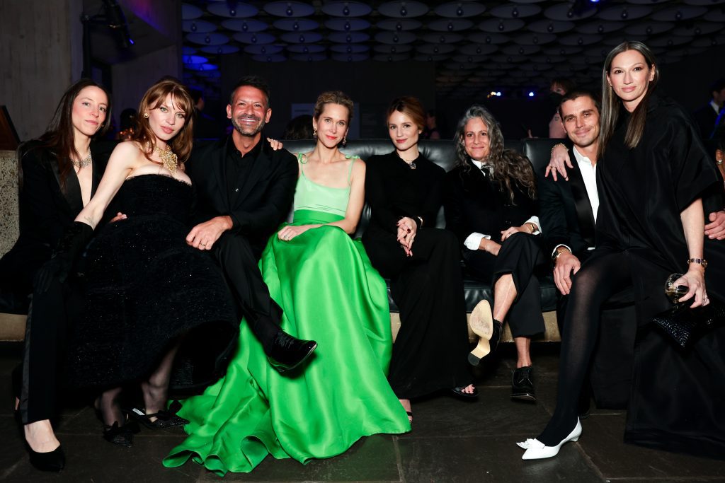 Julia Arnhold, Event Chairs Ivy Getty, Paul Arnhold, Indré Rockefeller, and Dianna Agron, Cass Bird, Antoni Porowski, and Jenna Lyons. Photo: Carl Timpone/BFA.com Midnight on Madison