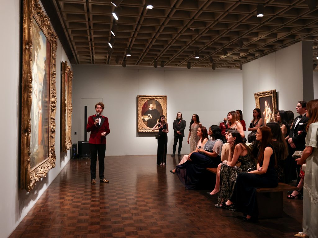 Geoffrey Ripert gives a gallery talk at the Young Fellows Ball. Photo: Carl Timpone/BFA.com