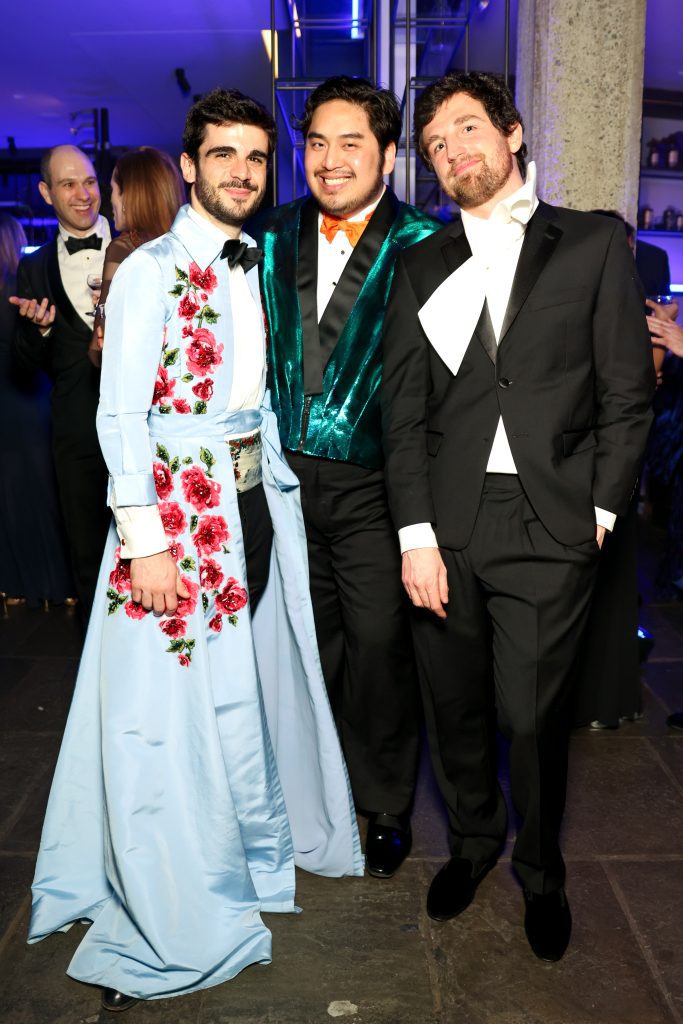 Assistant Curator of Sculpture Giulio Dalvit, Bach Mai, and Pedro Magariño. Photo: Carl Timpone/BFA.com