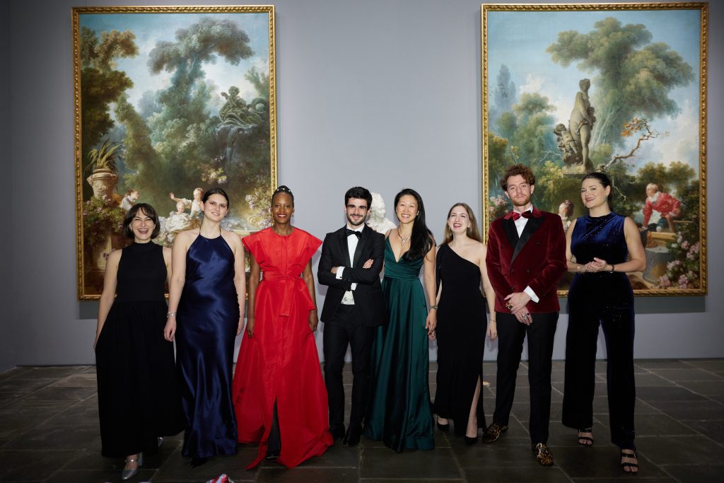 Gemma McElroy, Emma Mortensen, Assistant Curator of Decorative Arts Marie-Laure Buku Pongo, Assistant Curator of Sculpture Giulio Dalvit, Curator Aimee Ng, Alice Spadini, Geoffrey Ripert, and Bailey Keiger. Photo: George Koelle