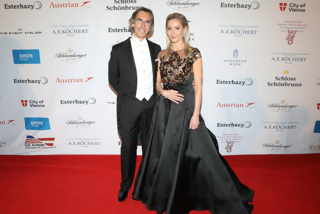 Miguel Riglos and Sabine Riglos attend The 68th Viennese Opera Ball, A Night Inspired By 'Aida' at The Plaza on May 10, 2024 in New York.