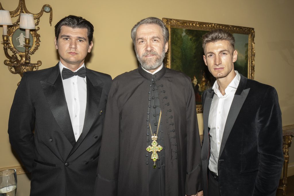 Milos Marinkovic, Fr Zivojin Jakovljevic and Alex Stamenkovic