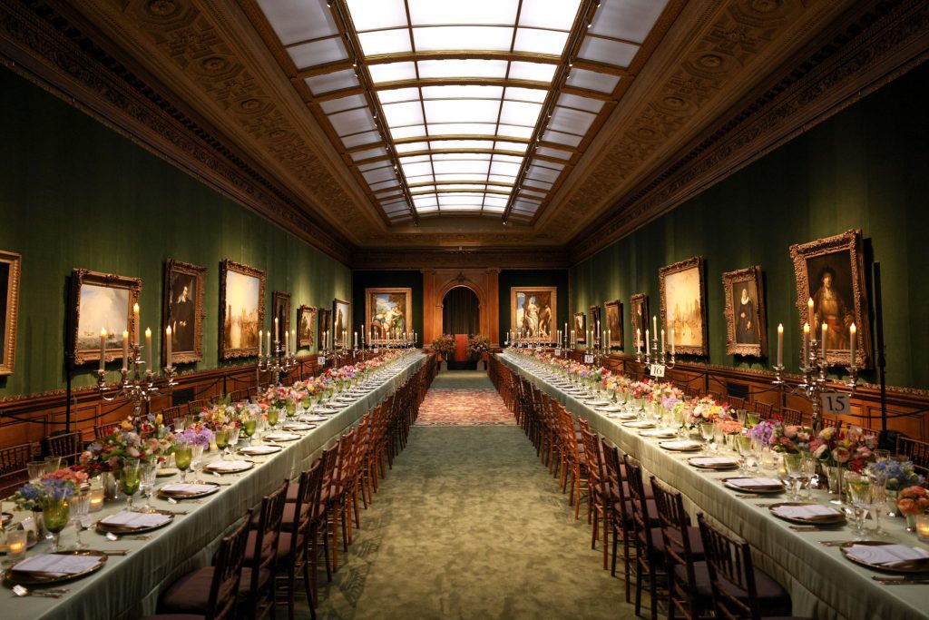Ambiance in the West Gallery at The Frick Collection Opening Gala; photo: MatteoPrandoni/BFA.com 