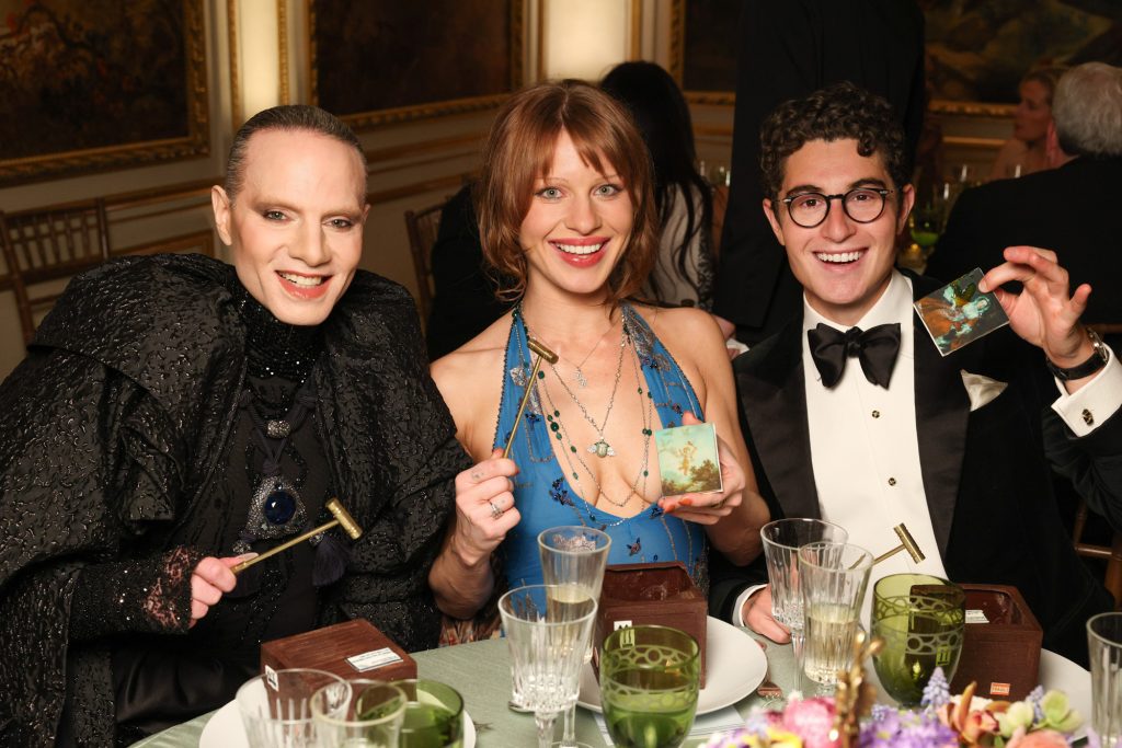 Jordan Roth, Ivy Getty, and Young Fellow Gala Co-Chair Laurence Ross Milstein; photo: MatteoPrandoni/BFA.com