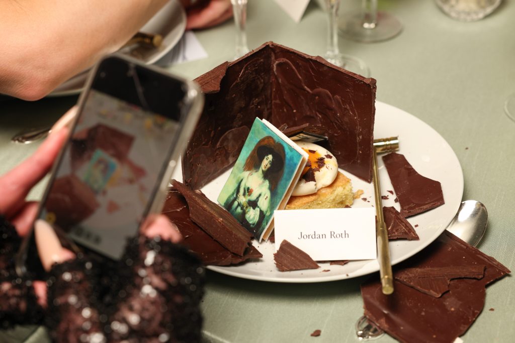 “Special Delivery” dessert served at The Frick Collection Opening Gala; photo: MatteoPrandoni/BFA.com